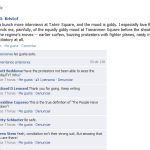 Columnista de New York Times usa Facebook para informar sobre Egipto