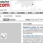 Medios censurados en China por informar sobre Egipto