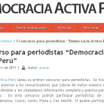 Premiarán a periodistas que cubran de la mejor manera las elecciones en el Perú