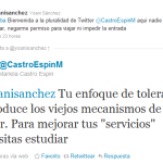 Hija de presidente cubano ataca vía Twitter a bloguera Yoani Sánchez