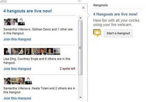 Revisa los hangouts en los que participan tus contactos de Google+