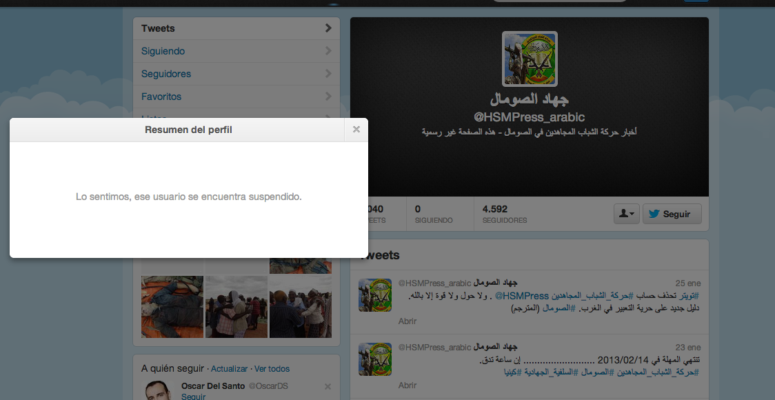 Twitter Al-Shabab