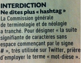 Hashtag prohibido en Francia