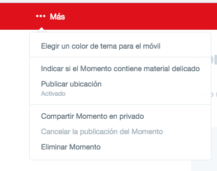 como crear un momento twitter