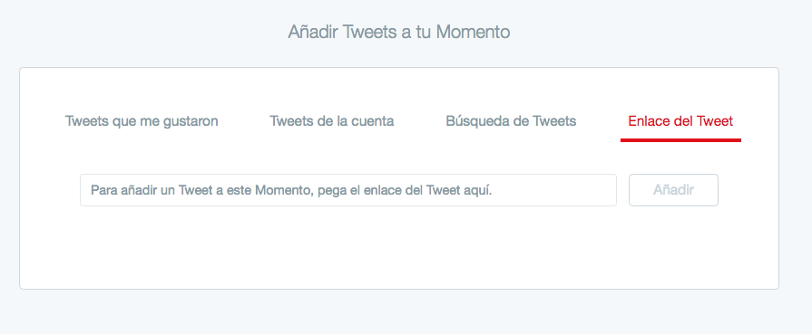 crear un momento twitter