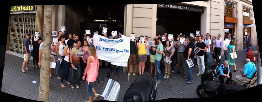 Protesta de periodistas de la Cadena SER