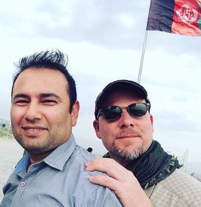 Zabihullah Tamanna (left) and David Gilkey in Afghanistan on June 2.