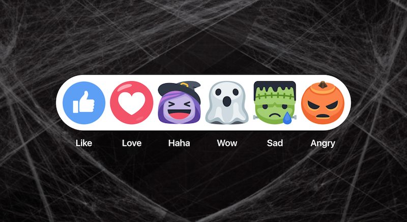 Video: Las reacciones de Facebook que veremos durante Halloween